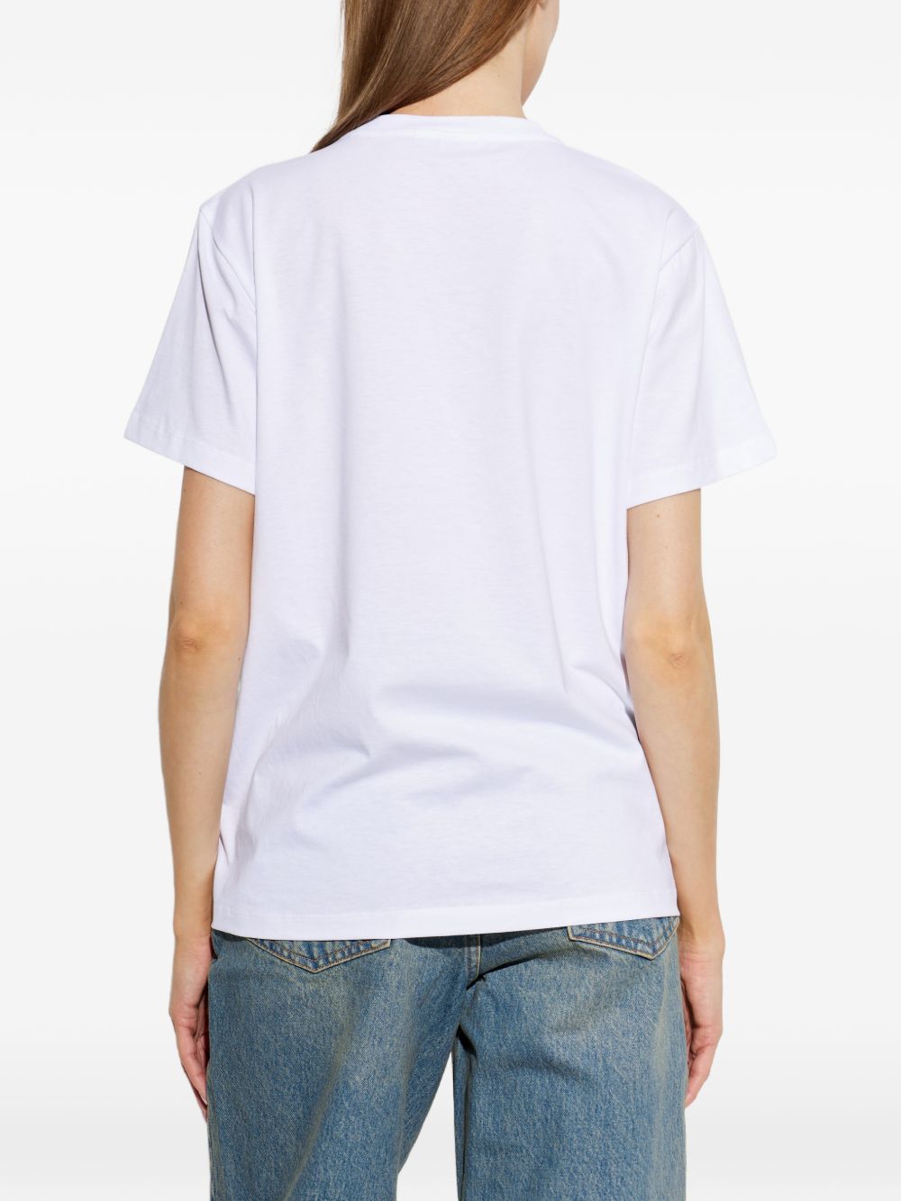Ganni Printed Cotton T Shirt