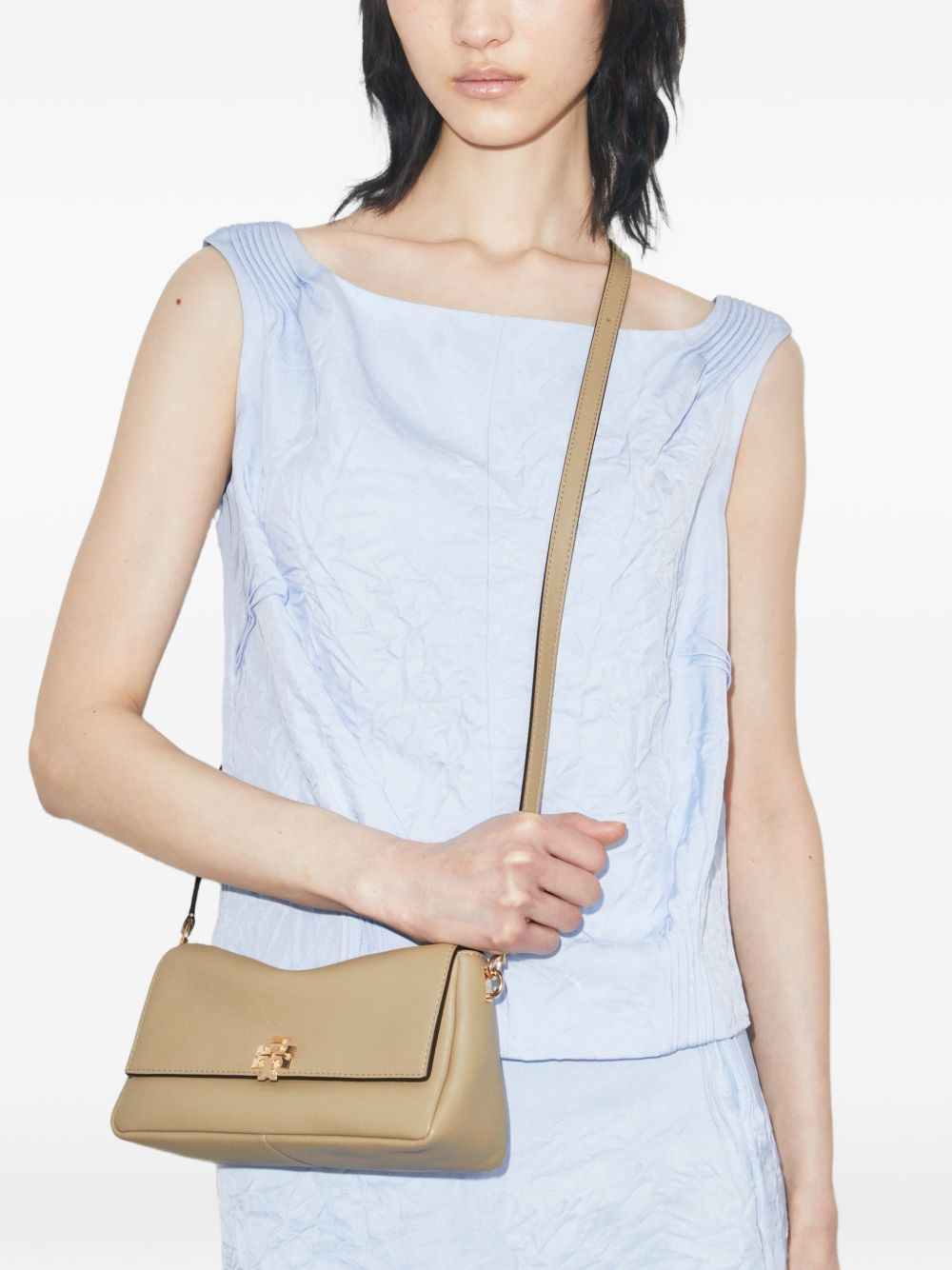 Tory Burch Charlie Small Leather Shoulder Bag