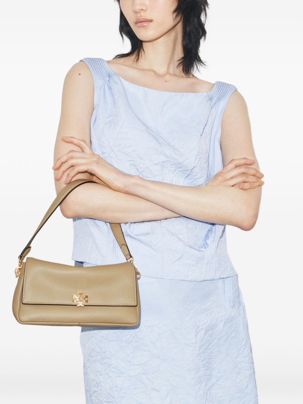 Tory Burch Charlie Small Leather Shoulder Bag