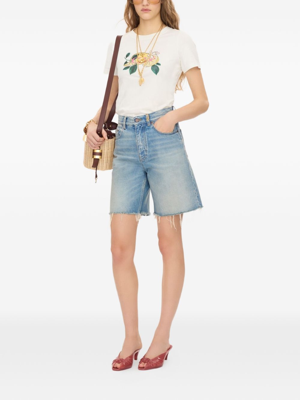 Chloè Printed Cotton T Shirt