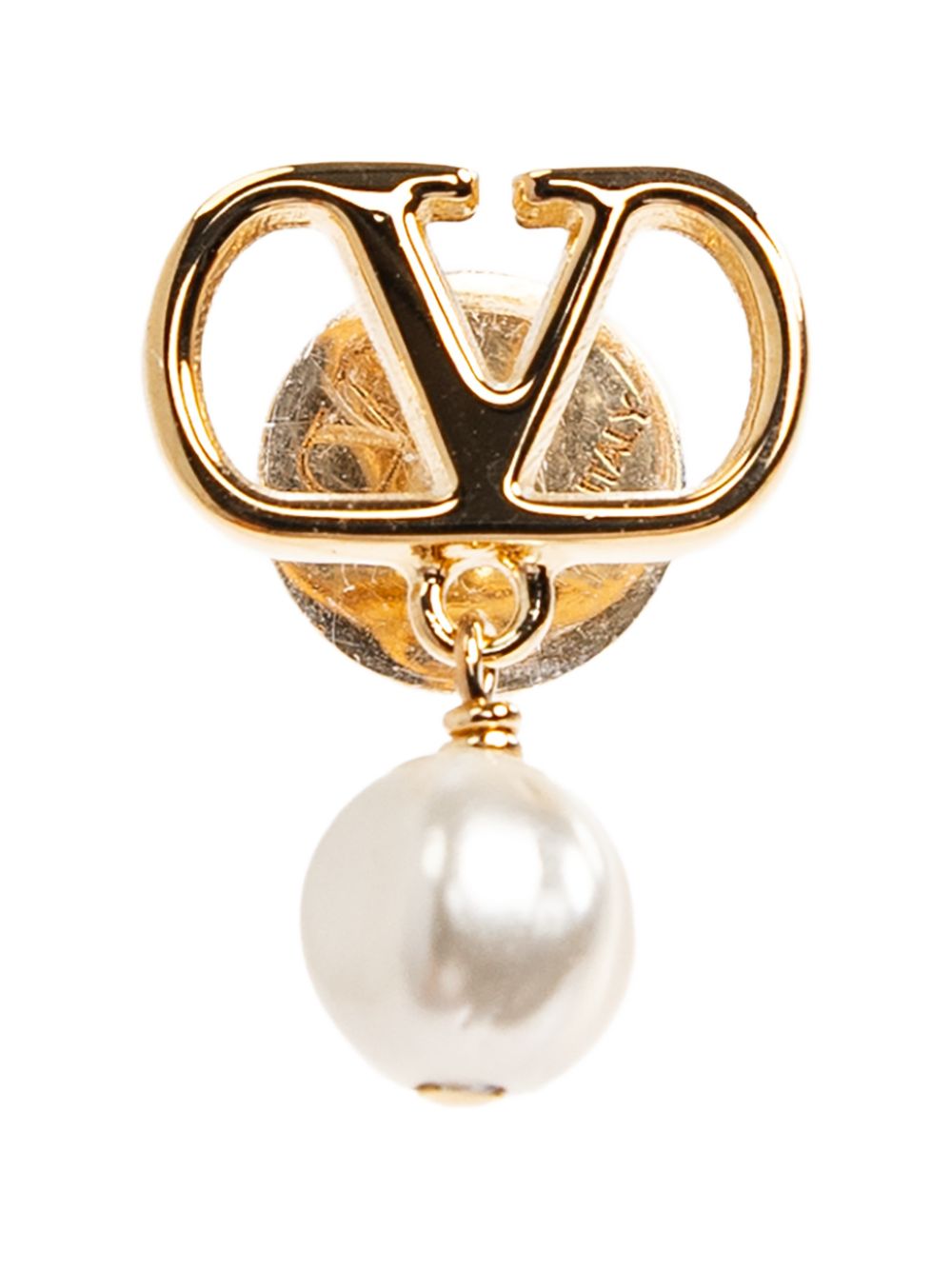 Valentino Garavani V Logo Signature Pearl Earrings