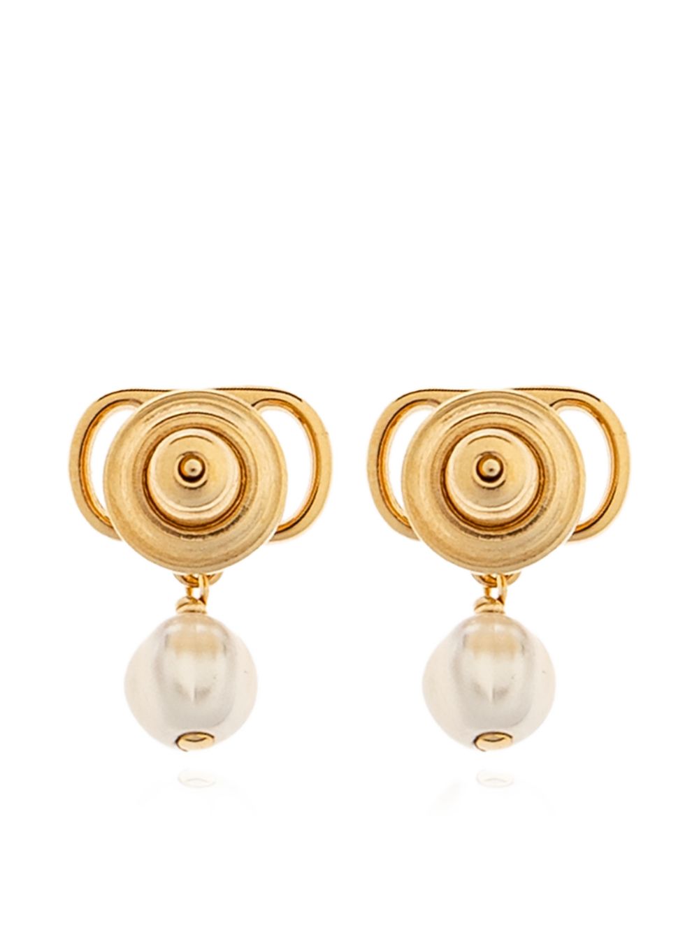 Valentino Garavani V Logo Signature Pearl Earrings