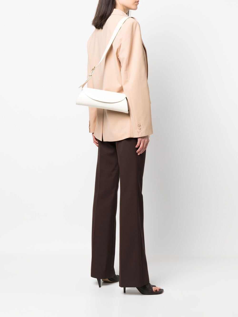 Jil Sander Cannolo Small Leather Shoulder