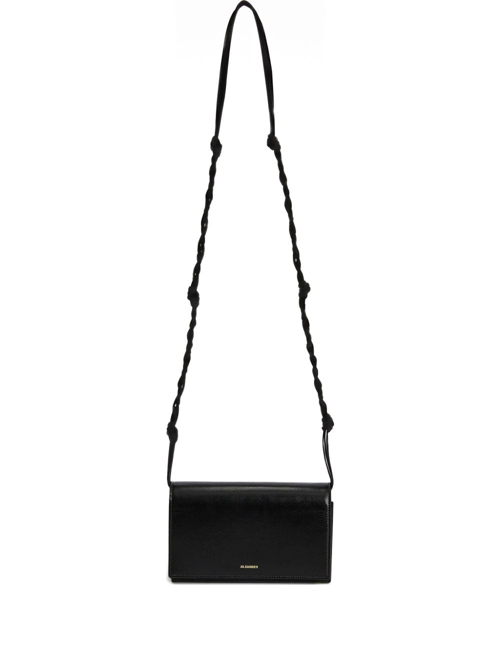 Jil Sander Tangle Leather Wallet On Chain