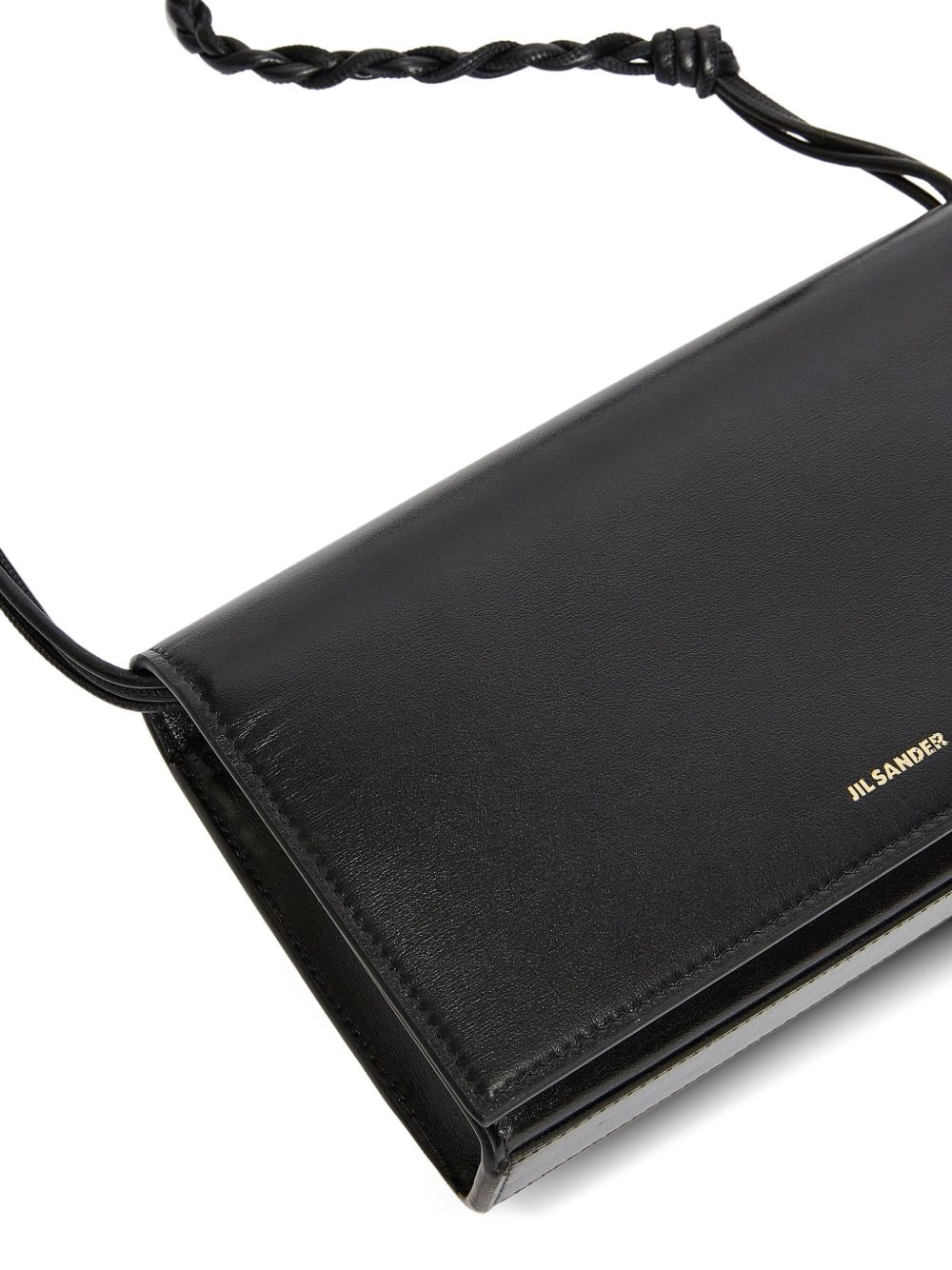 Jil Sander Tangle Leather Wallet On Chain