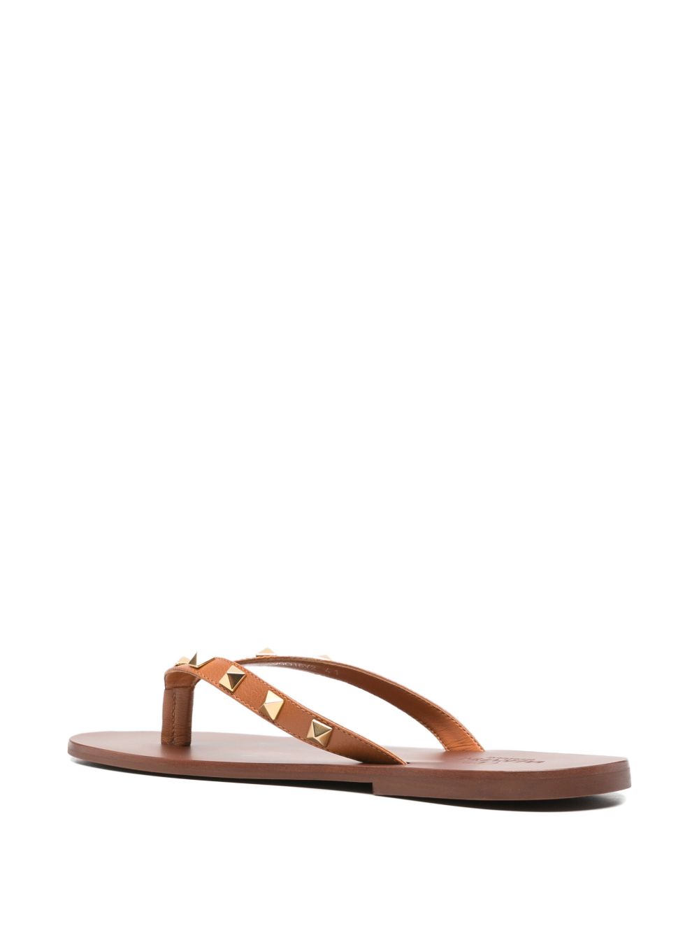 Valentino Garavani Rockstud Leather Thong Sandals
