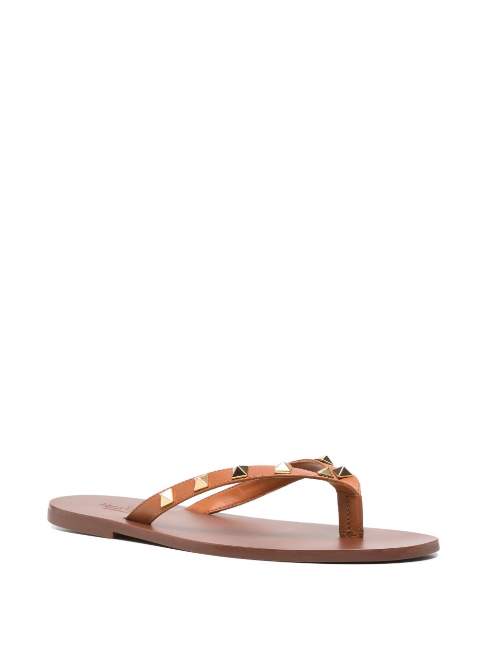 Valentino Garavani Rockstud Leather Thong Sandals