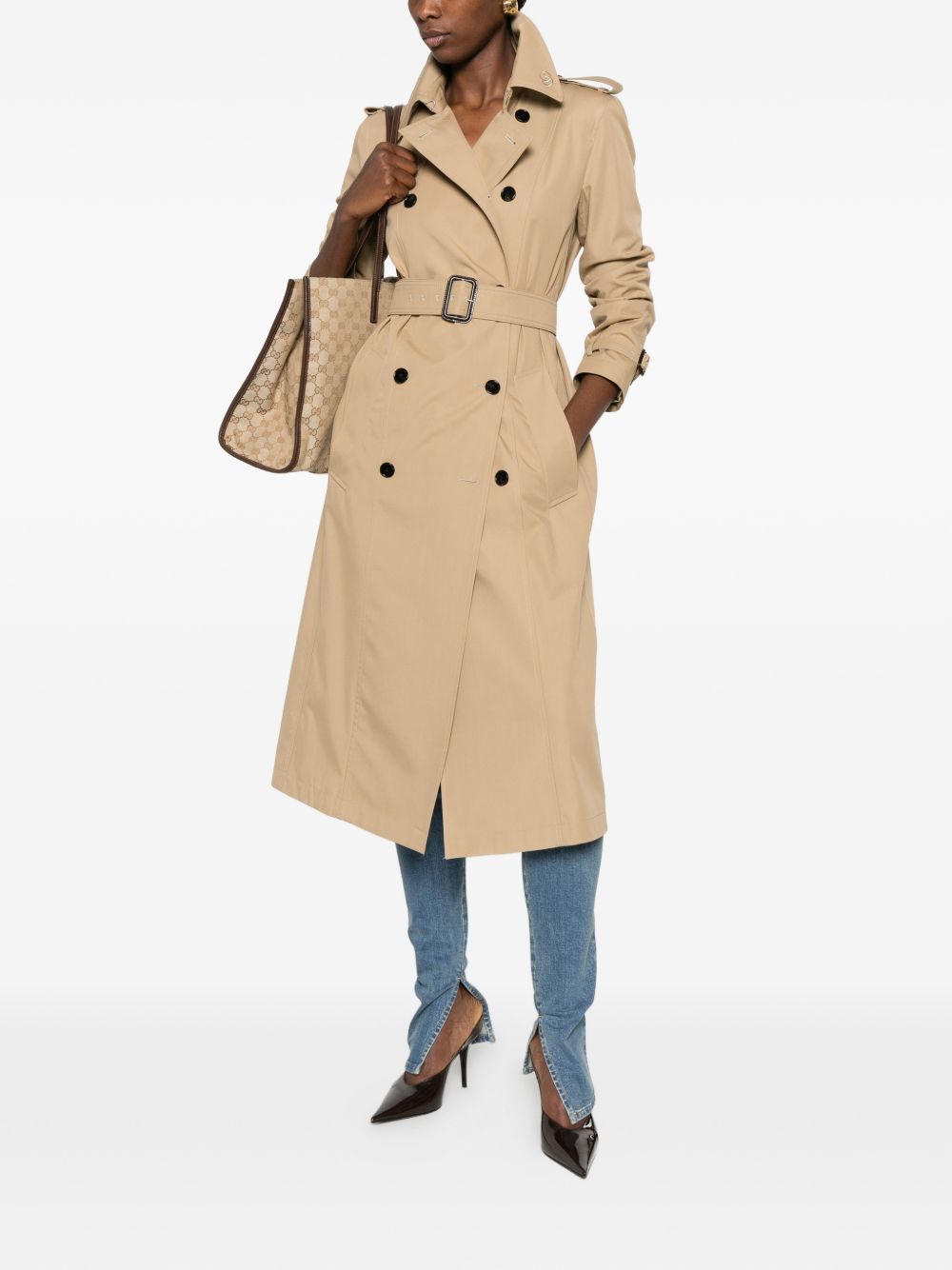 Gucci Cotton Long Trench Coat