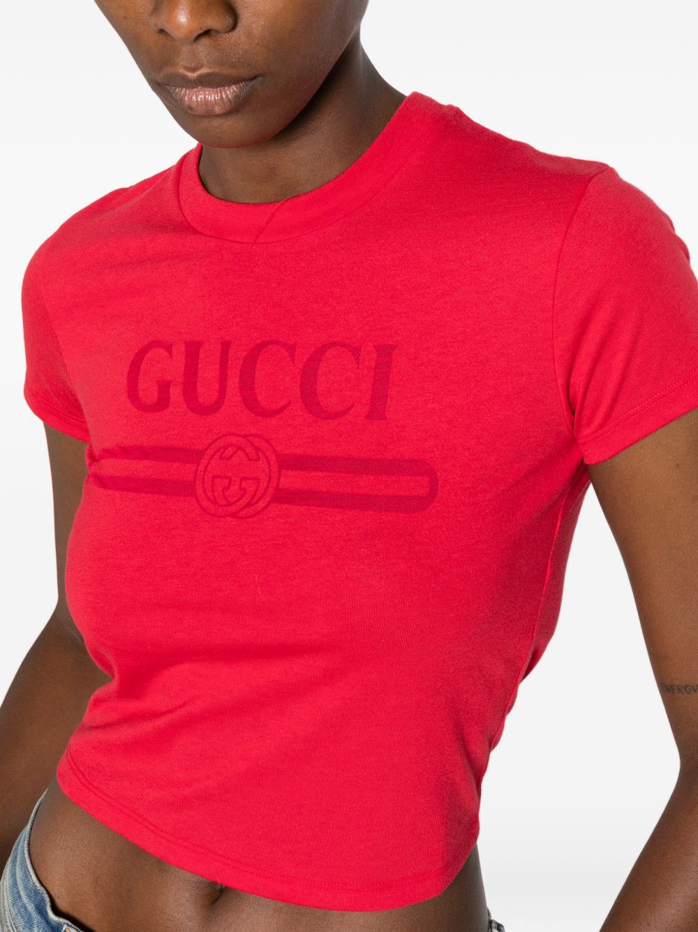 Gucci Logo Cotton T Shirt