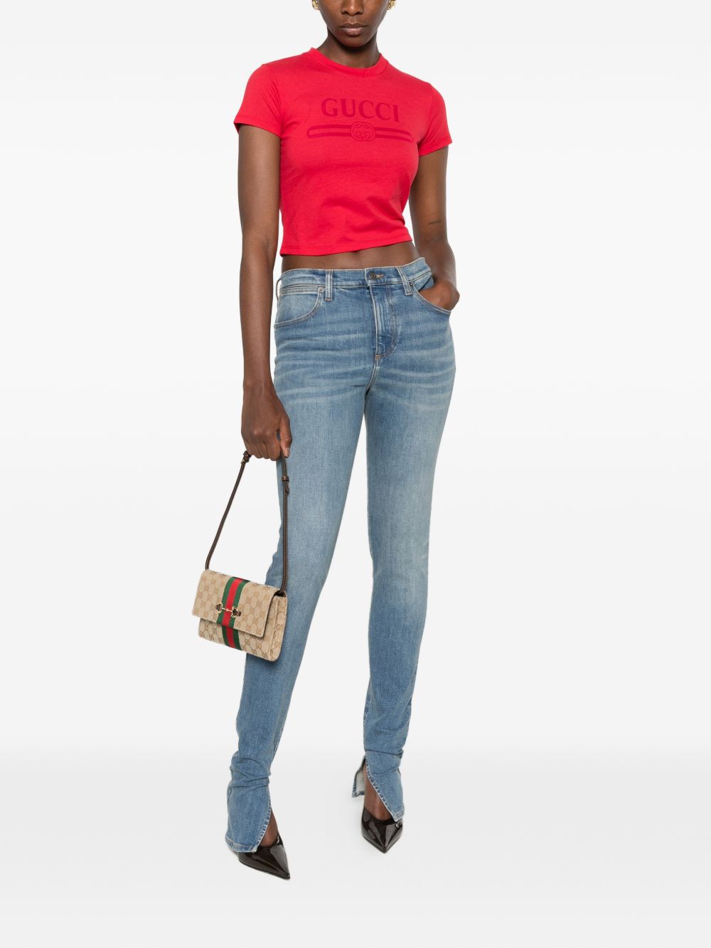 Gucci Logo Cotton T Shirt