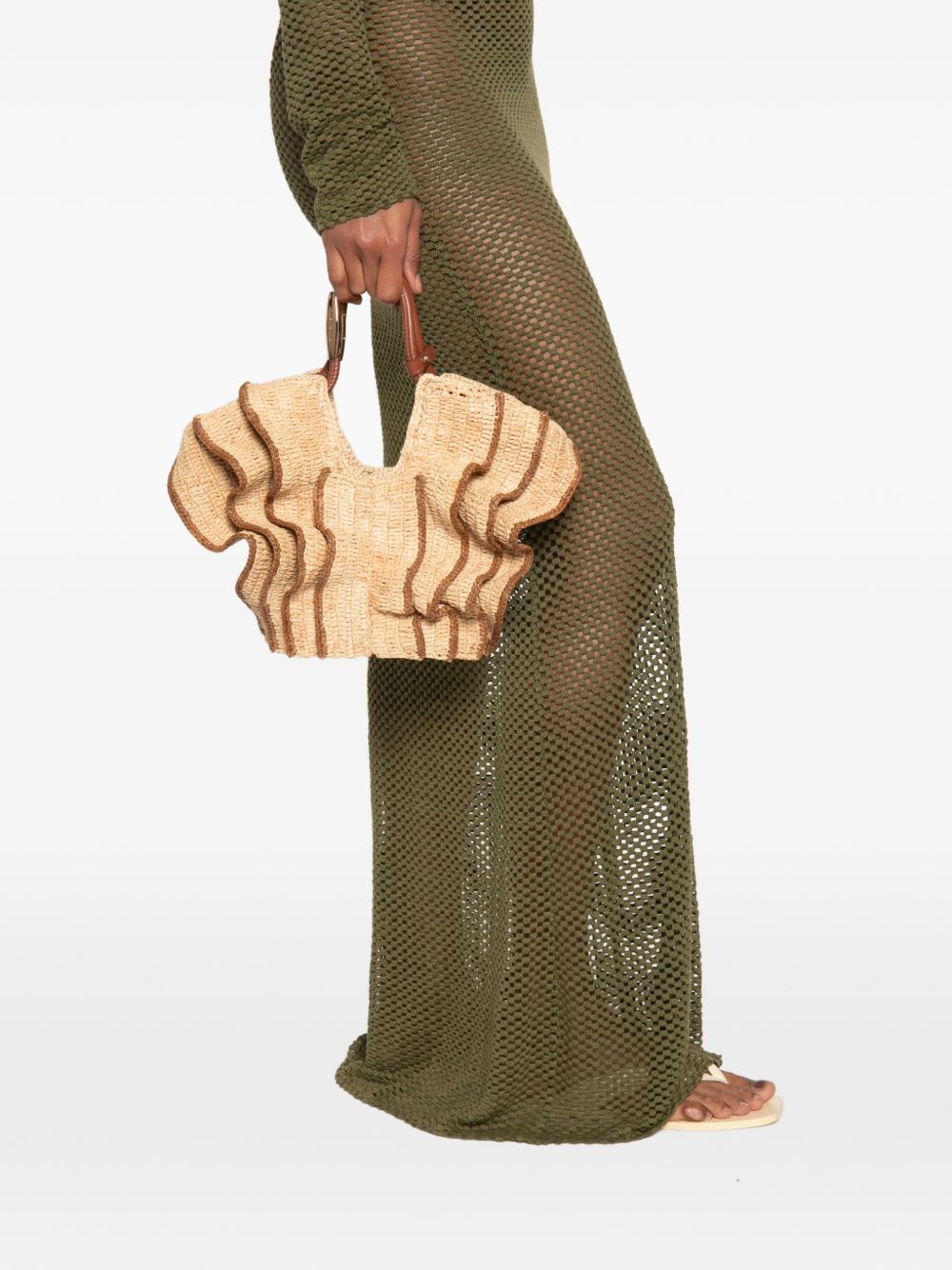 Zimmermann Goldentime Small Rafia Tote