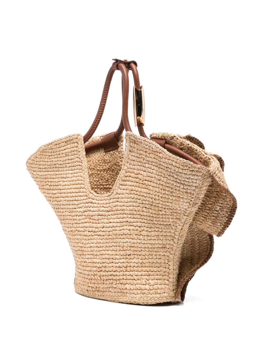 Zimmermann Goldentime Small Rafia Tote