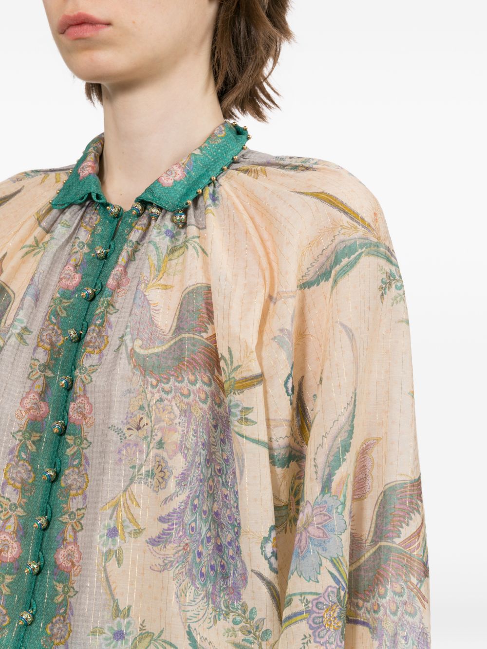 Zimmermann Indra Cotton And Silk Blouse
