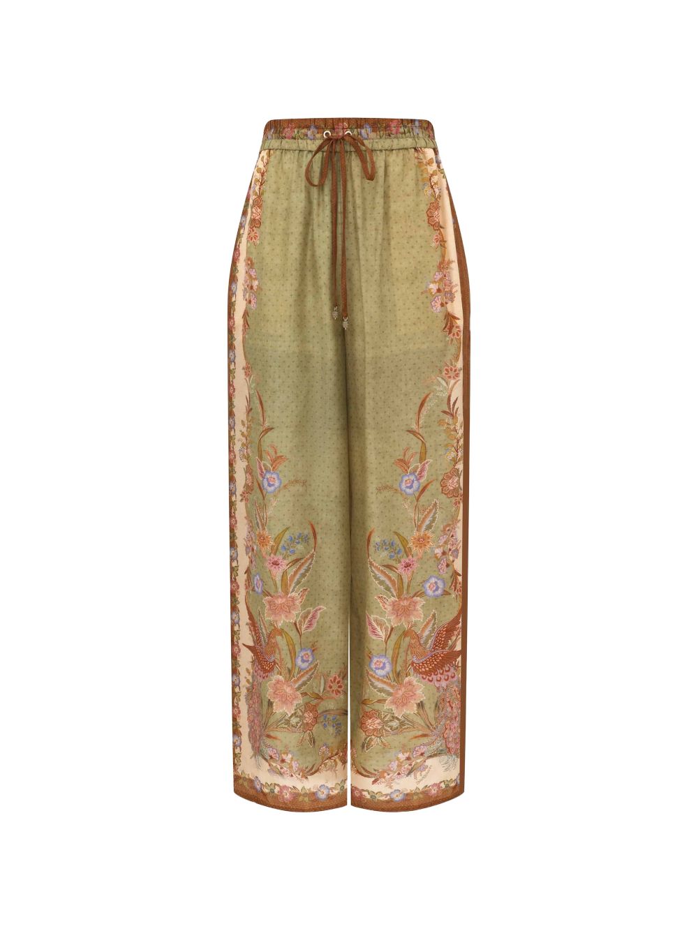 Zimmermann Indra Printed Silk Trousers