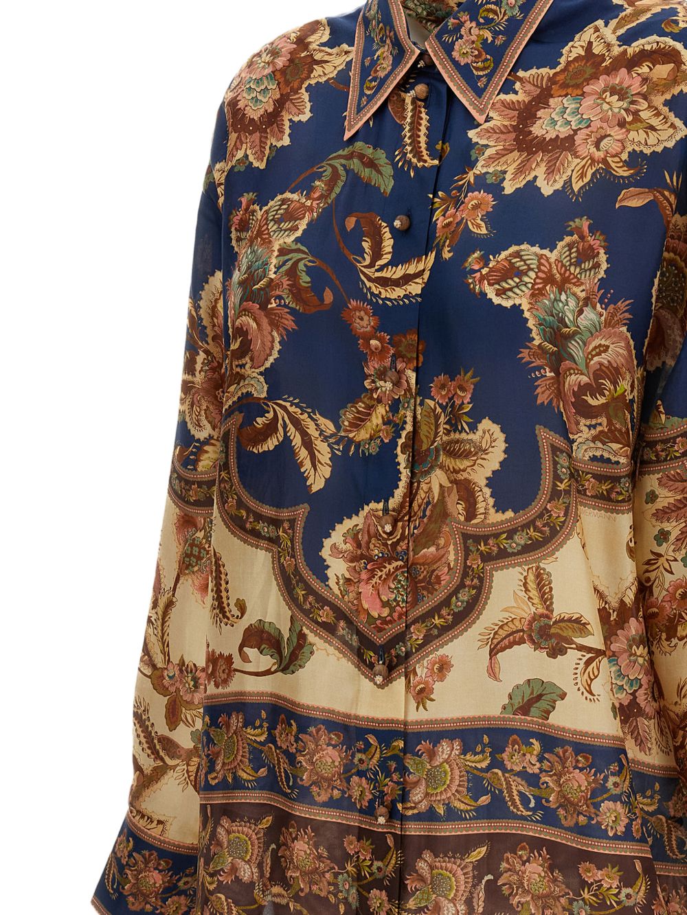 Zimmermann Aster Printed Silk Shirt