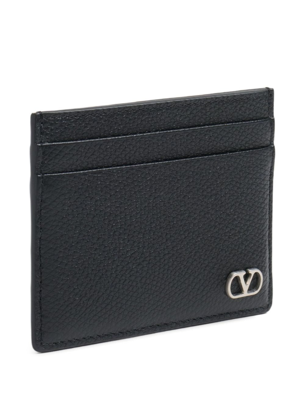 Valentino Garavani V Logo Signature Leather Card Case