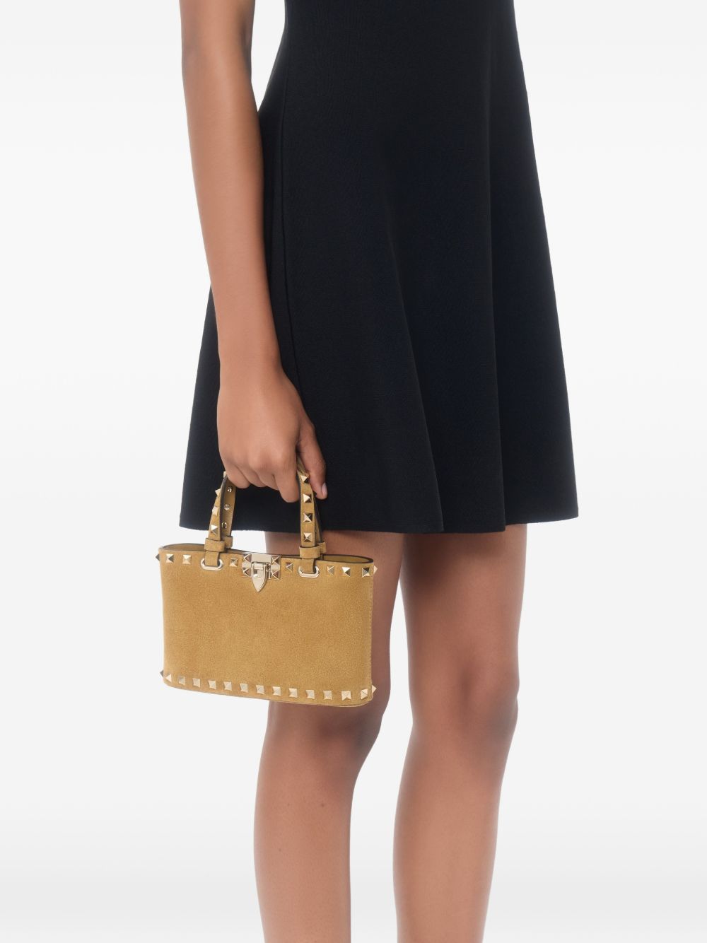 Valentino Garavani Rockstud Suede Leather Mini Bag