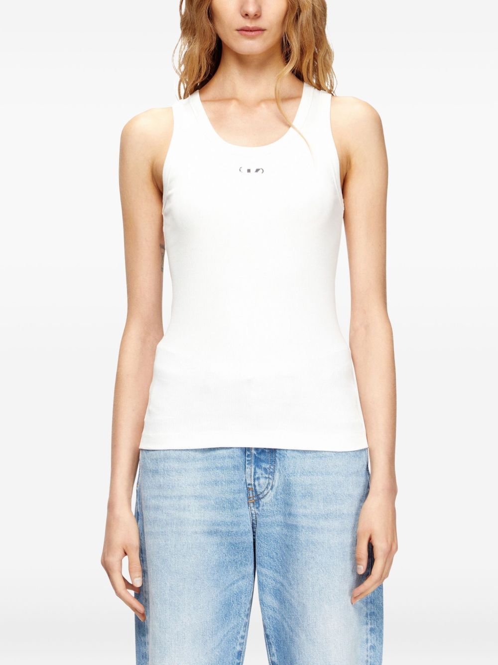 Diesel Logo Cotton Tank Top