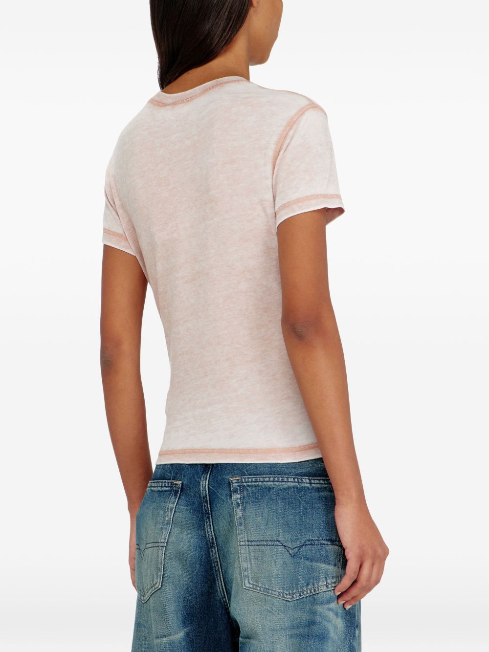 Diesel Logo Cotton Blend T Shirt