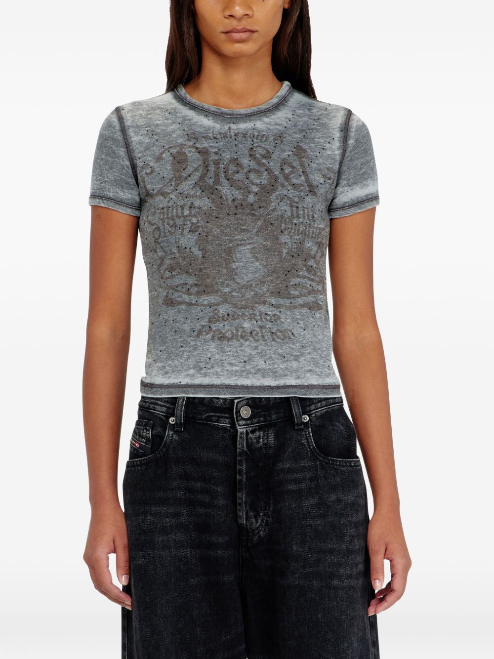 Diesel Cotton Blend T Shirt