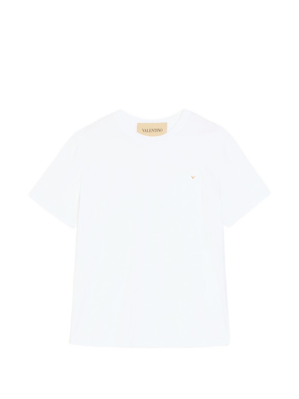 Valentino V Gold Cotton T Shirt