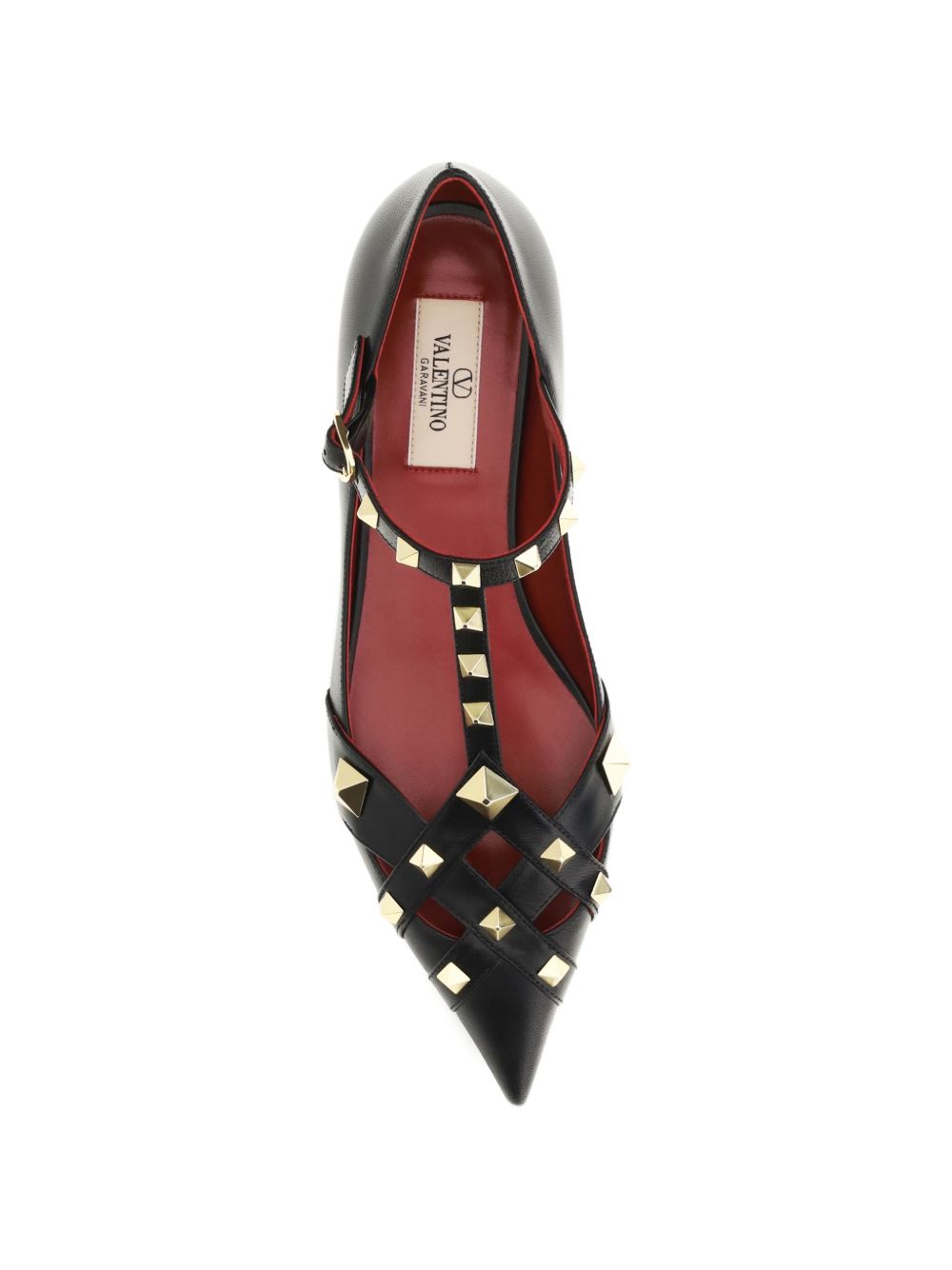 Valentino Garavani Studdy Leather Ballet Flats