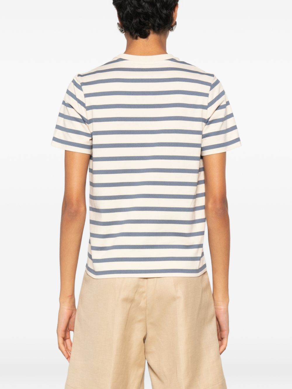 Tory Burch Striped Cotton T Shirt