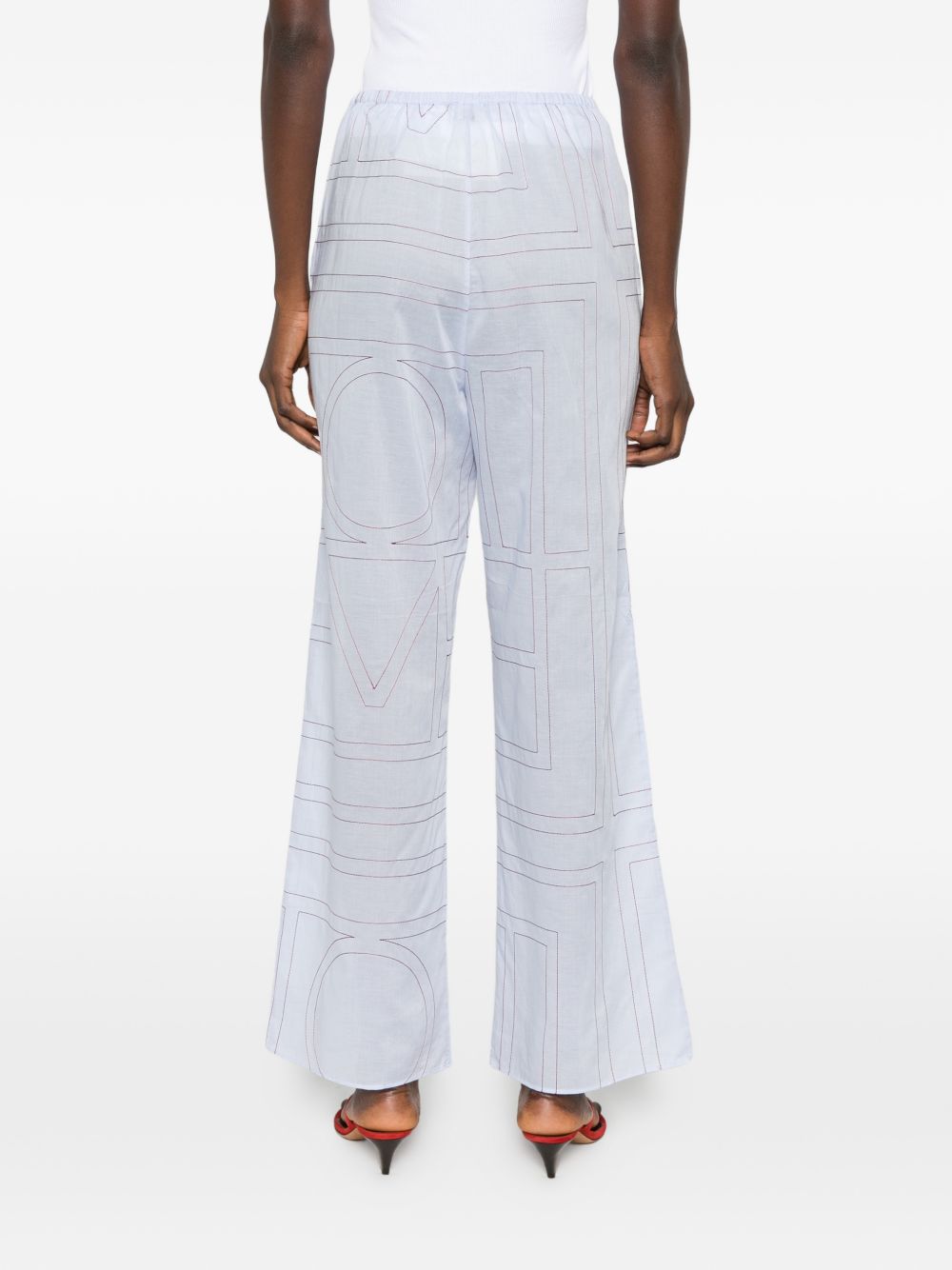 Toteme Pre Cotton Blend Pajama Trousers