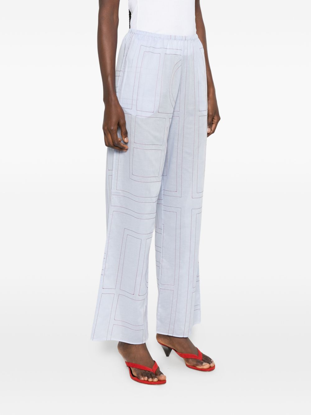 Toteme Pre Cotton Blend Pajama Trousers