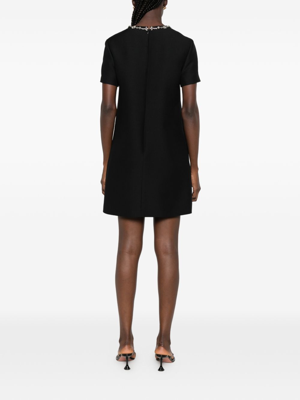 Valentino Wool And Silk Blend Mini Dress