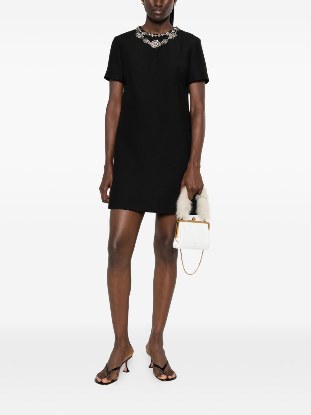 Valentino Wool And Silk Blend Mini Dress