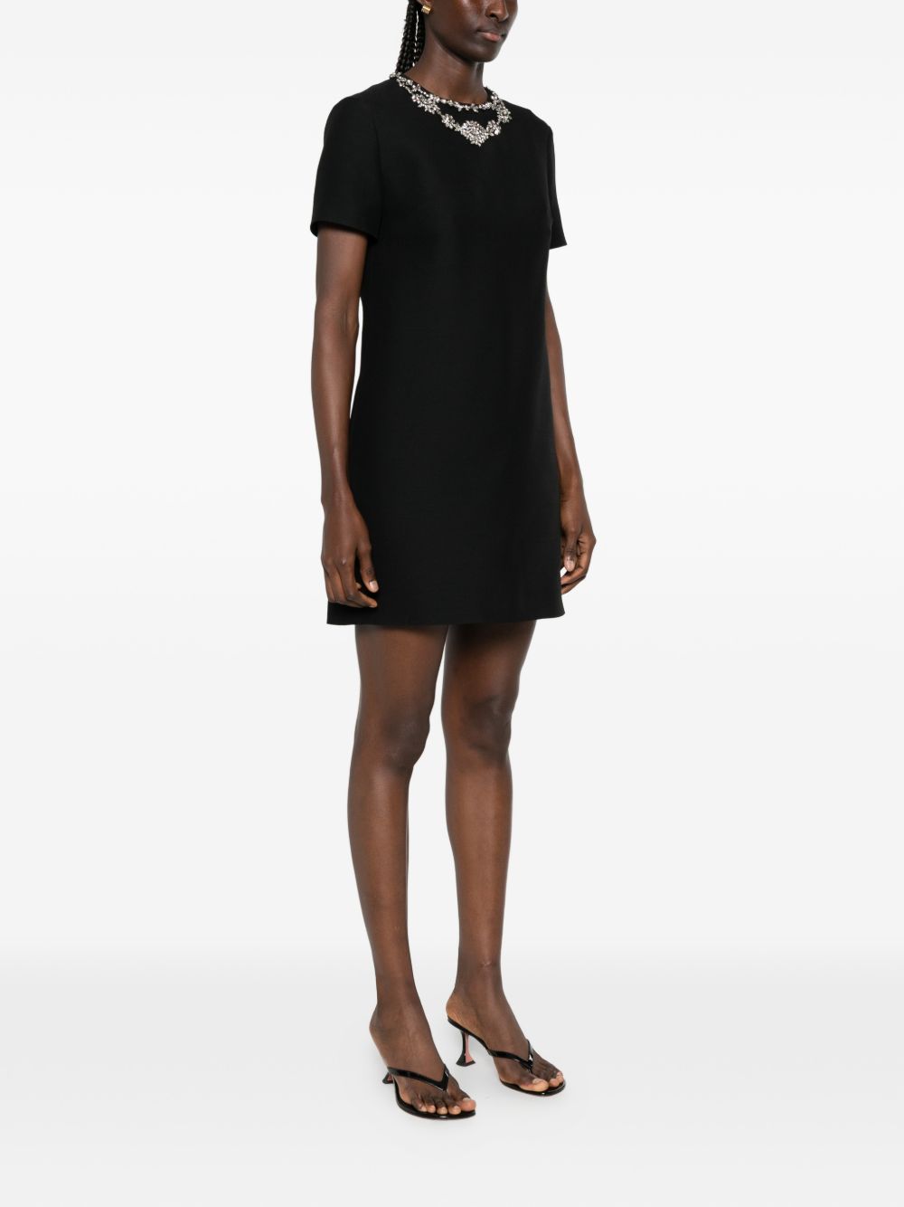 Valentino Wool And Silk Blend Mini Dress