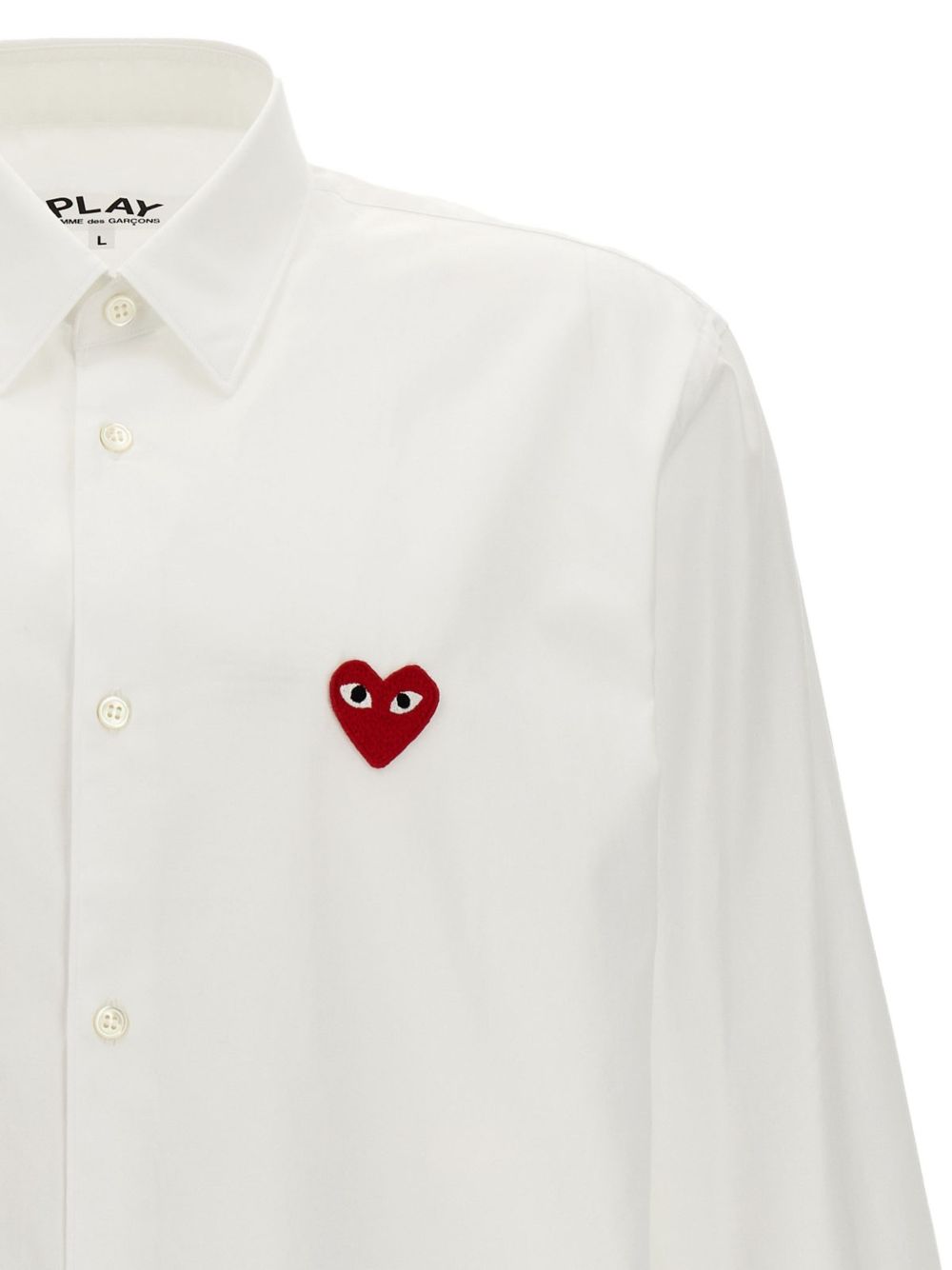Comme Des Garcons Red Heart Cotton Shirt