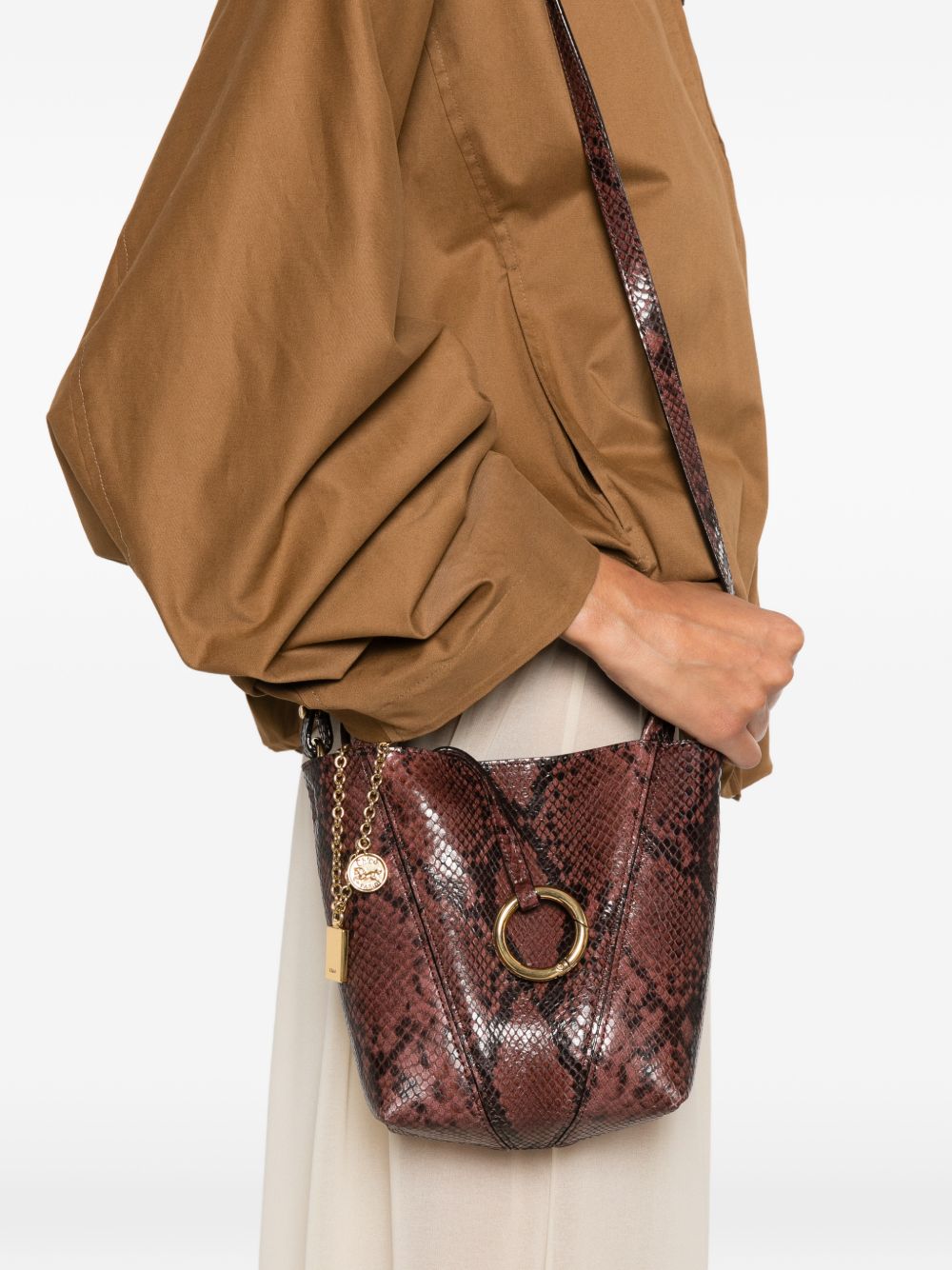Chloè Chloé Spin Leather Tote Bag
