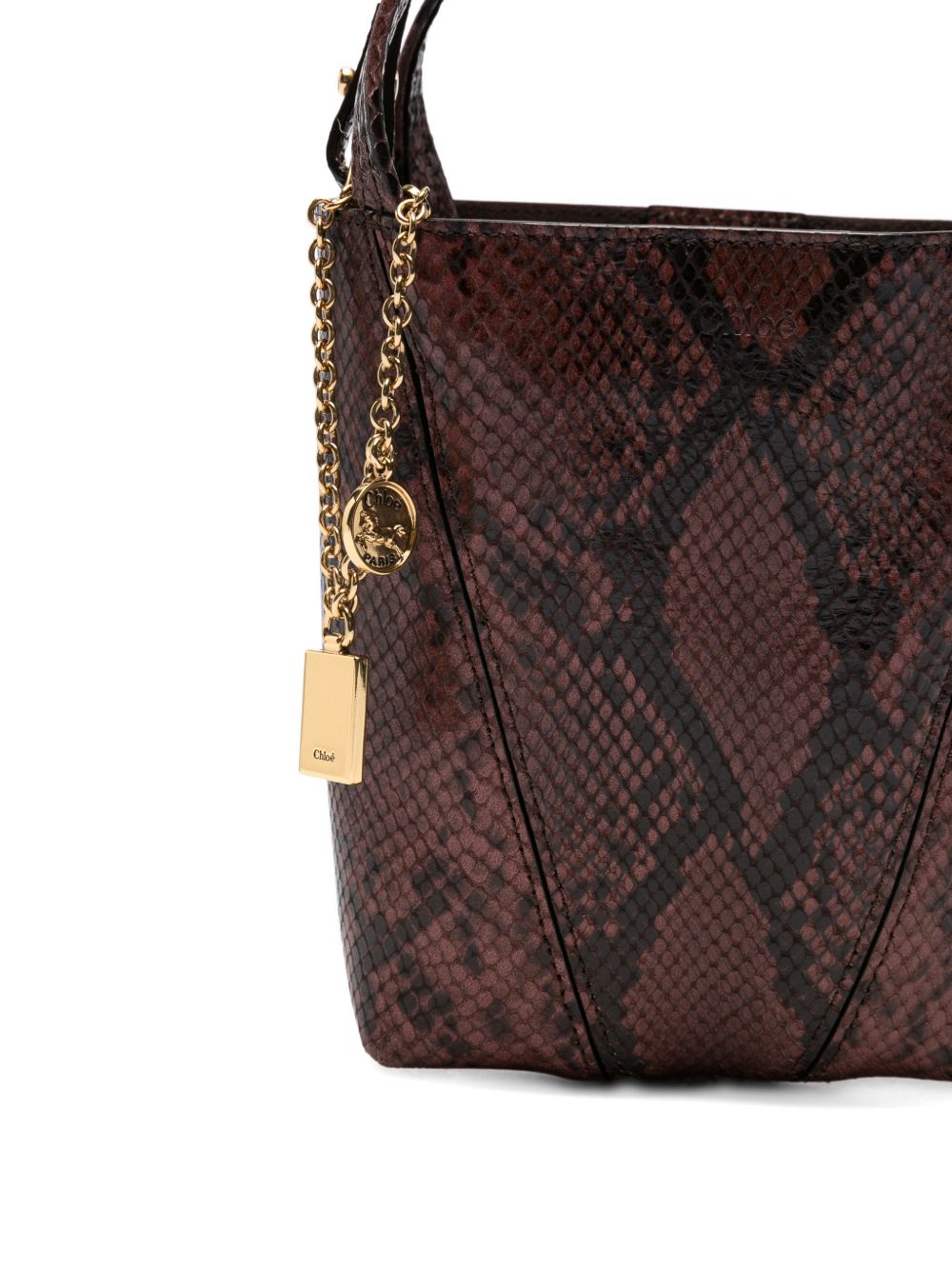 Chloè Chloé Spin Leather Tote Bag