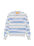 Guest In Residence Cashmere Striped Polo Shirt