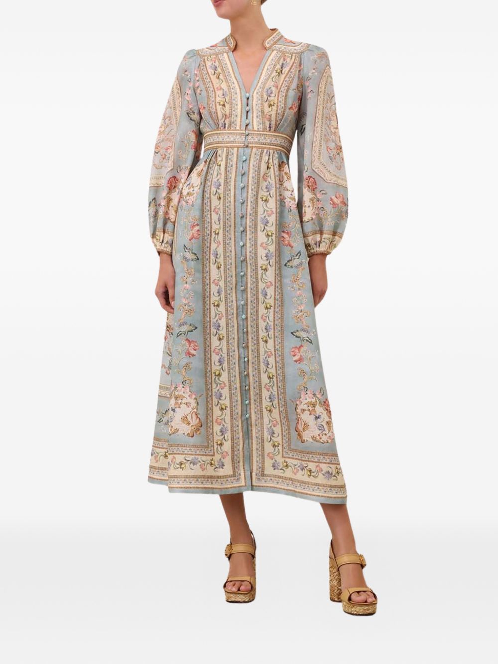 Zimmermann Roselight Printed Midi Dress