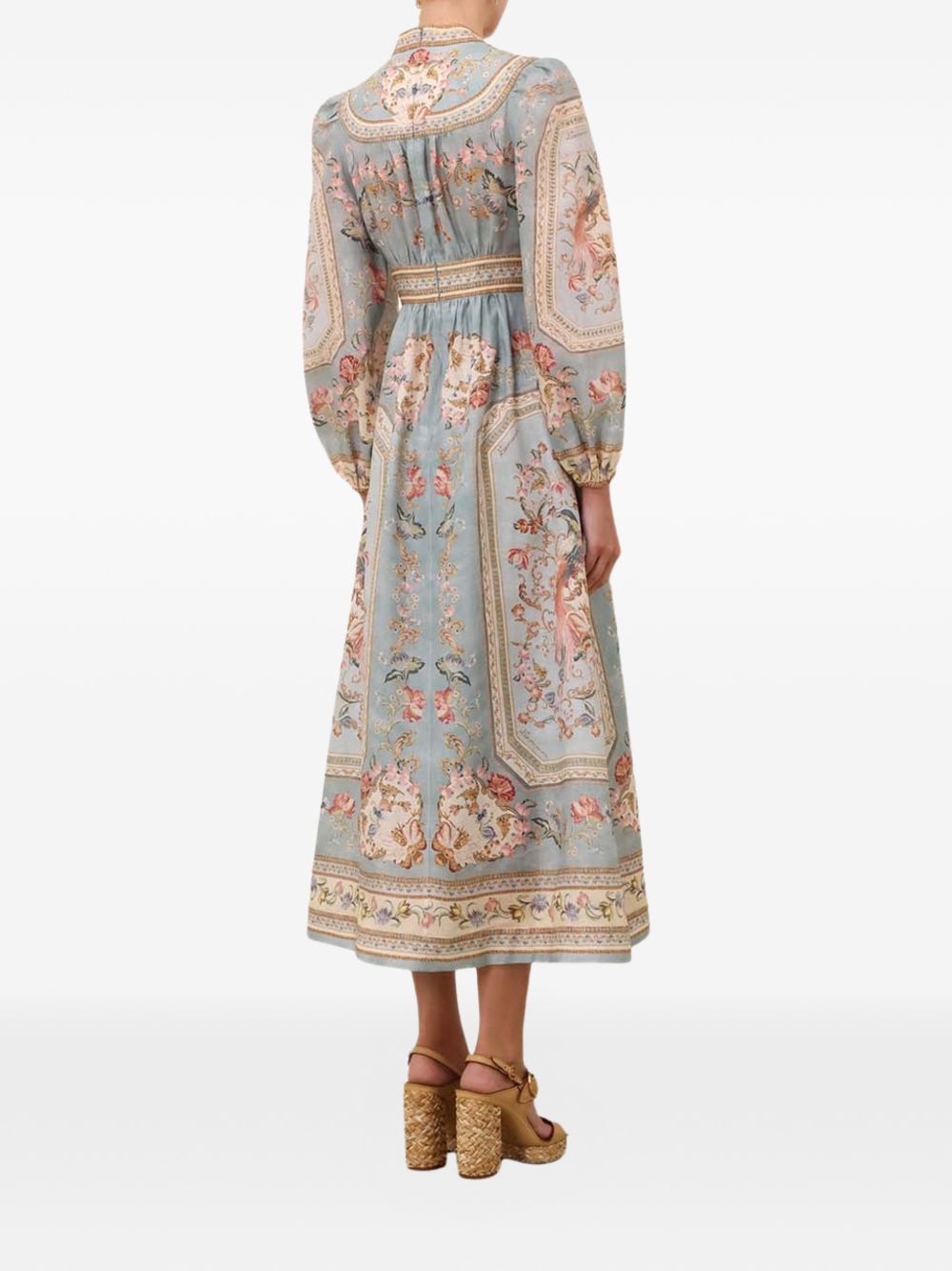 Zimmermann Roselight Printed Midi Dress