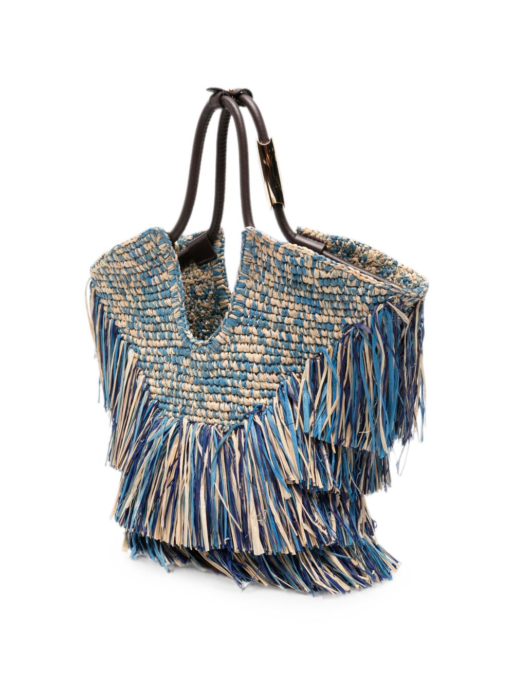Zimmermann Goldentime Small Rafia Tote