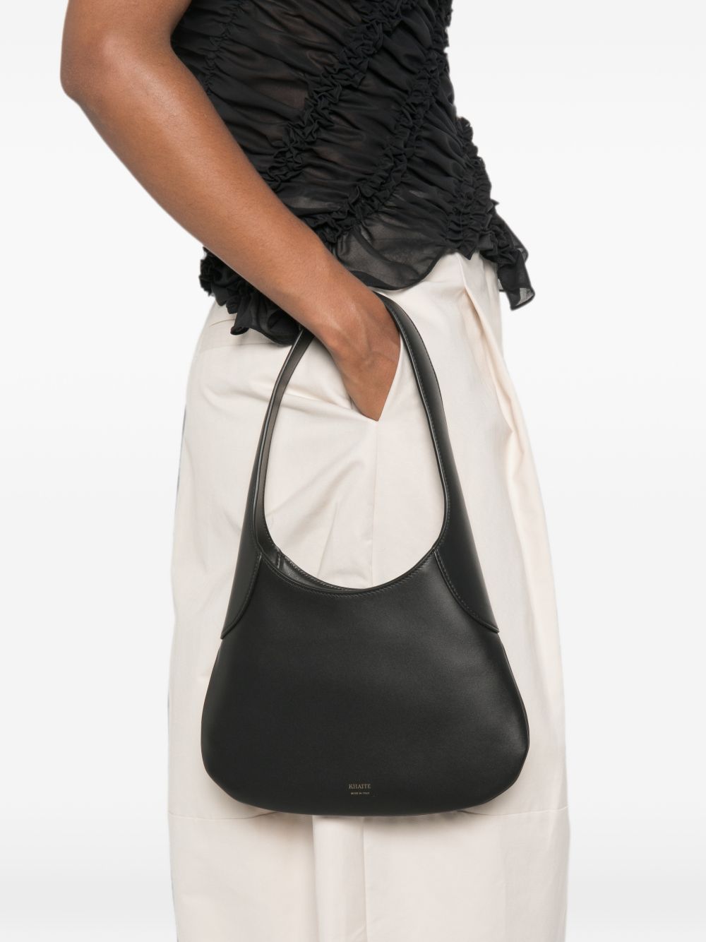 Khaite Joan Small Leather Hobo Bag