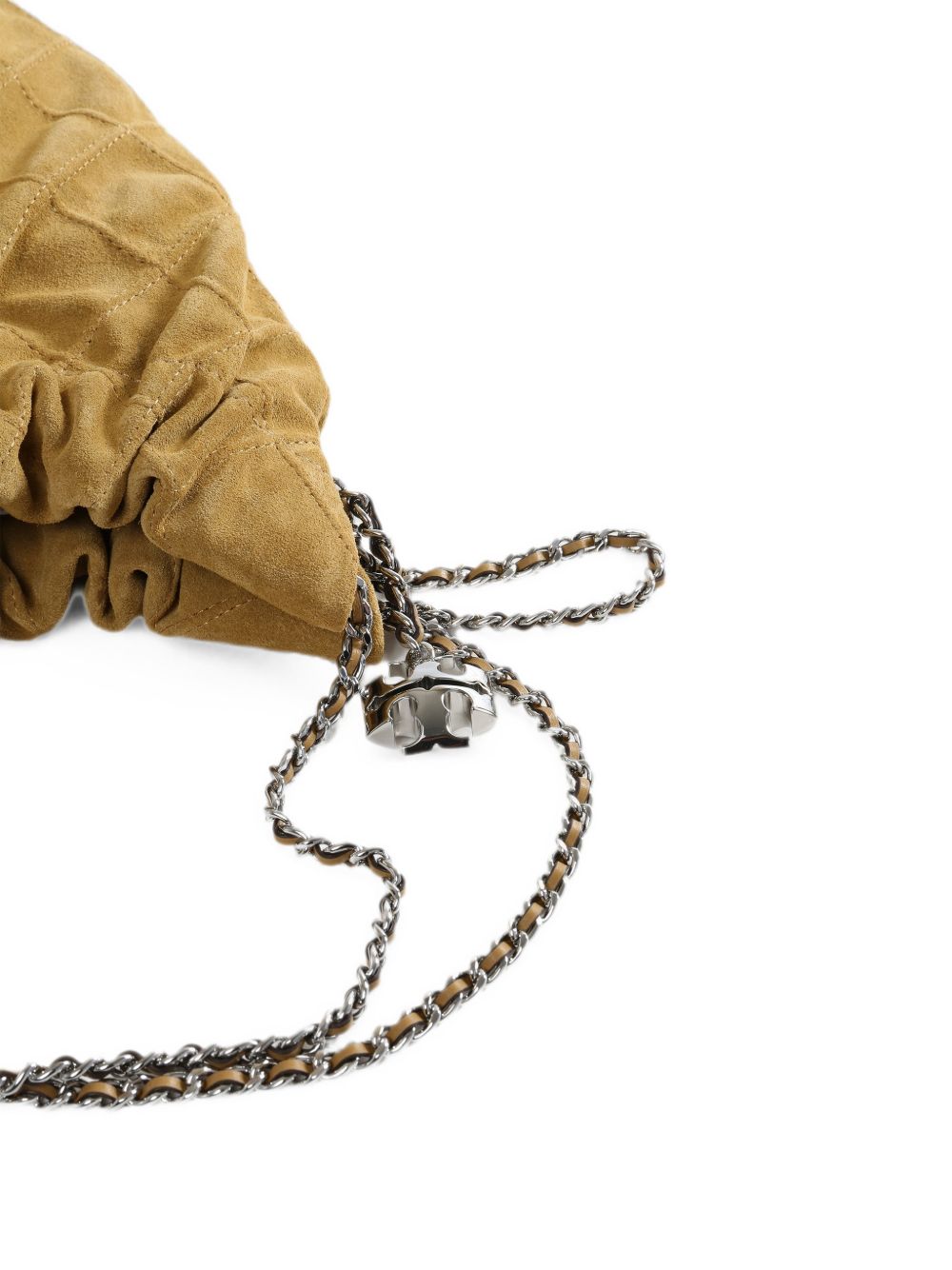 Tory Burch Fleming Mini Suede Leather Hobo Bag