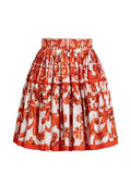 Dolce & Gabbana Maiolica Print Cotton Skirt