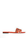 Dolce & Gabbana Maiolica Print Flat Sandals