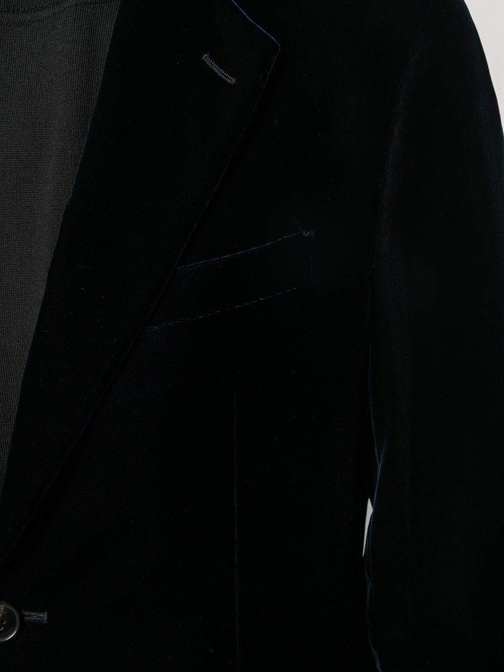 Giorgio Armani Velvet Single Breasted Blazer Jacket