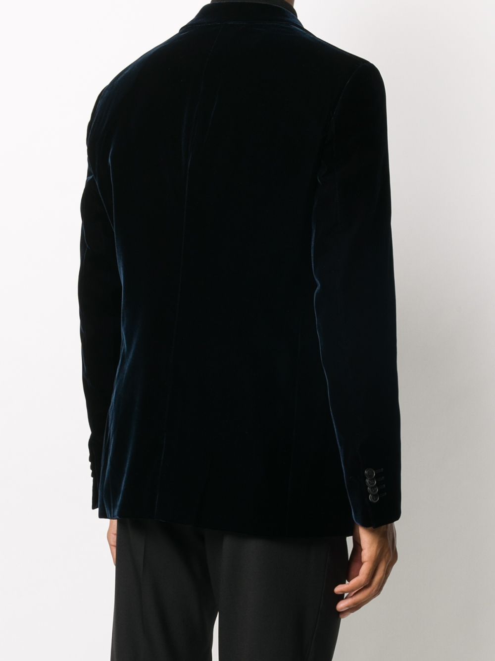 Giorgio Armani Velvet Single Breasted Blazer Jacket
