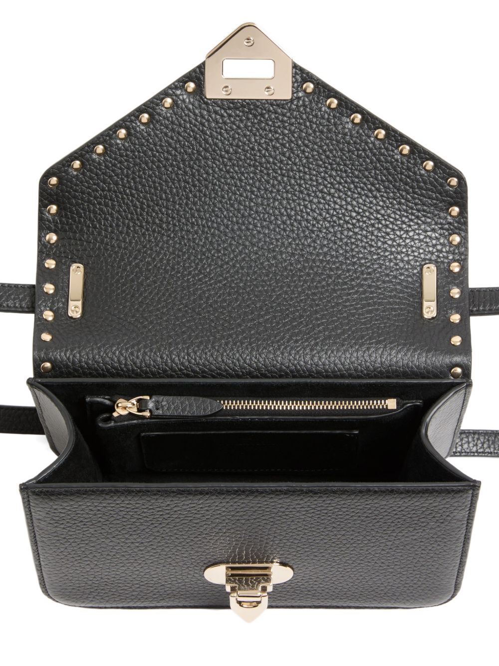 Valentino Garavani Rockstud Suede Leather Shoulder Bag