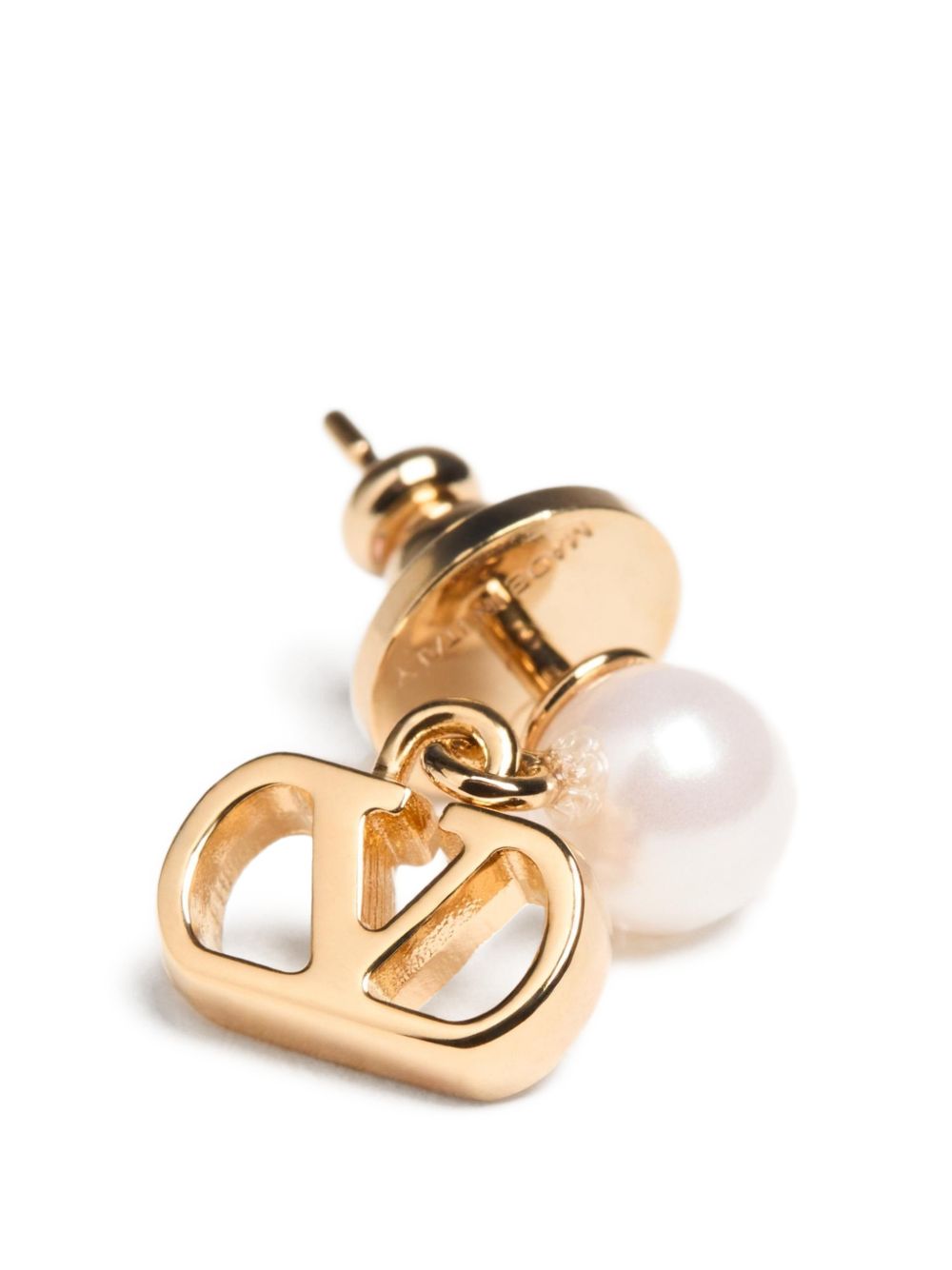Valentino Garavani V Logo Signature Pearl Earrings