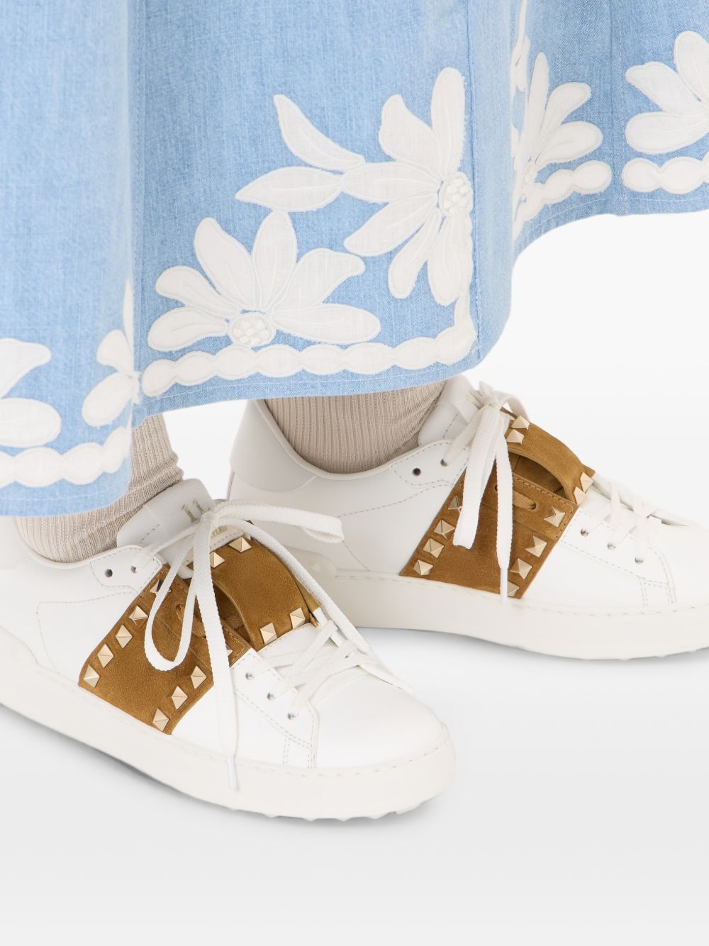 Valentino Garavani Rockstud Untitled Leather Sneakers