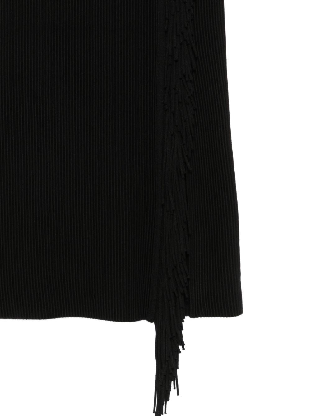 Emporio Armani Fringed Midi Skirt