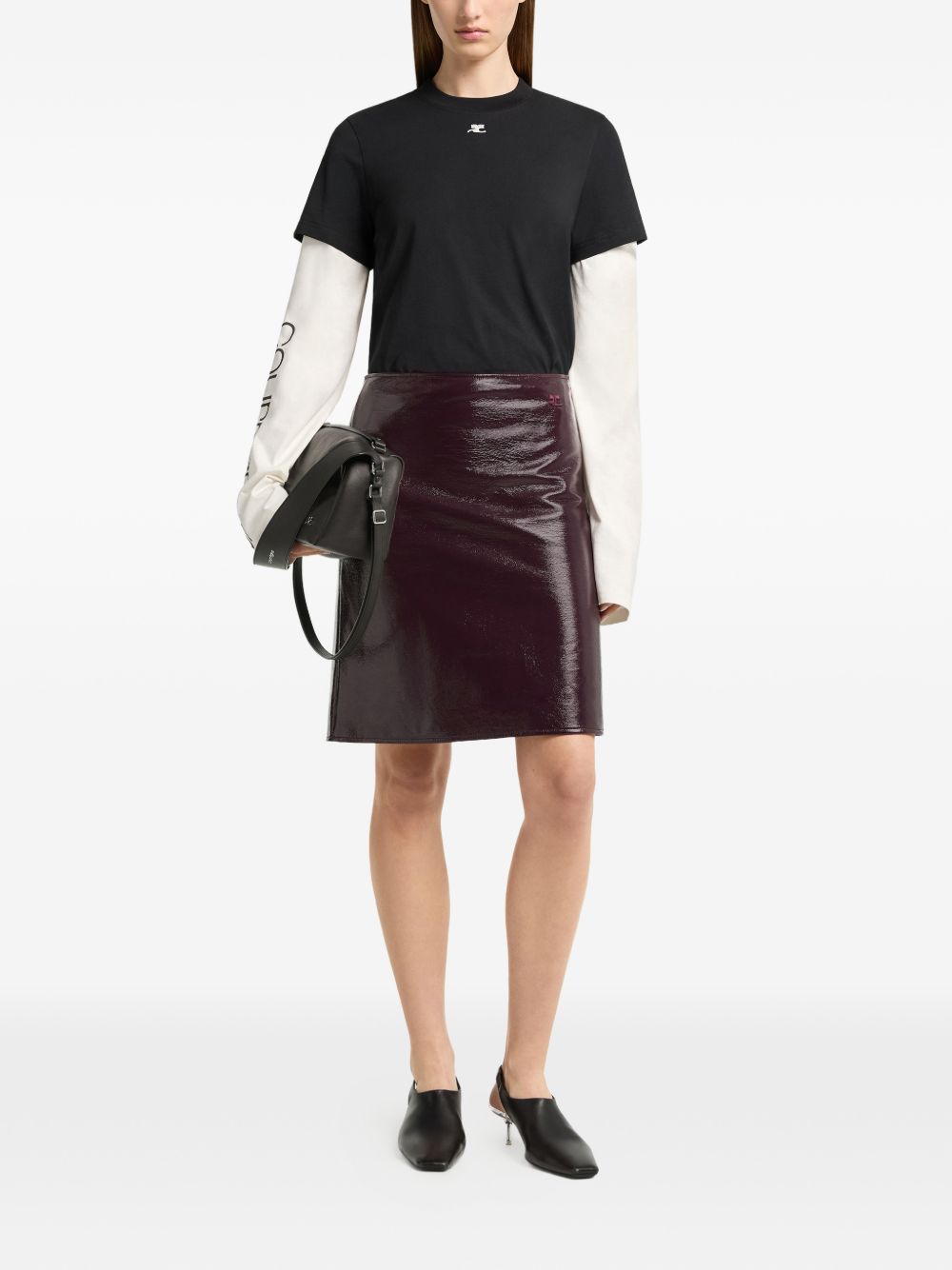 Courreges Pre Logo Cotton T Shirt